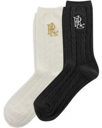 Ralph Lauren - Cable Knit Socks - Lyst