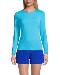 Lands' End - Long Long Sleeve Relaxed Upf 50 Rash Guard - Lyst
