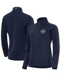 Antigua - Navy Michigan Wolverines 2026 Ncaa Basketball National Champions Generation Full-zip Jacket - Lyst