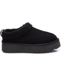 Xti - Platform Suede Clog Slippers By - Lyst