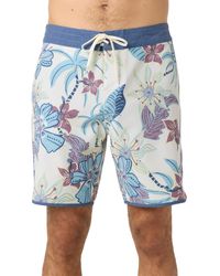 O'neill Sportswear - Original Print Scallop 18 Swim Shorts - Lyst