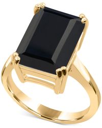 Macy's - Black Emerald-cut Statement Ring - Lyst