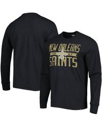 '47 - Distressed New Orleans Saints Brand Wide Out Franklin Long Sleeve T-shirt - Lyst