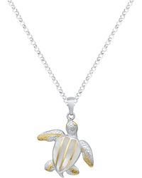 Macy's - Abalone Turtle Pendant Necklace - Lyst