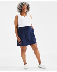 Style & Co. - Plus Size Solid Pull-on Skort - Lyst