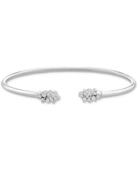 Wrapped in Love - Diamond Scattered Cluster Flex Cuff Bangle Bracelet (1/4 Ct. T.w. - Lyst
