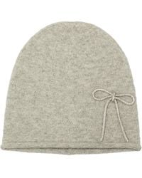 Kate Spade - Embellished Bow Knit Beanie - Lyst