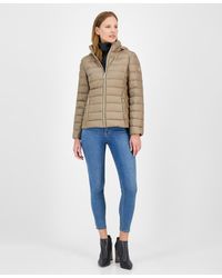 Michael Kors - Michael Hooded Packable Down Puffer Coat - Lyst