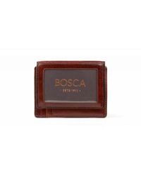 Bosca - Old Leather Front Pocket Id Wallet - Lyst