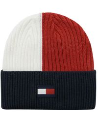 Tommy Hilfiger - Cold Weather Color-blocked Knit Hat - Lyst