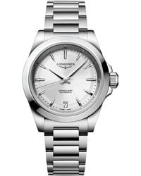 Longines - Swiss Automatic Conquest Stainless Steel Bracelet Watch 34mm - Lyst