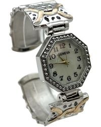 Olivia Pratt - Elegant Detailed Octagon Bangle Watch - Lyst