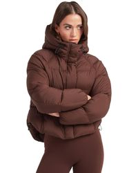 Jacket - Cloud Cropped Hooded Puffer Jacket - Lyst