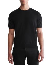 Calvin Klein - Short Sleeve Crewneck Knit Tech T-shirt - Lyst