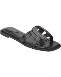 Bandolino - Vienma Square Toe Flat Sandals - Lyst