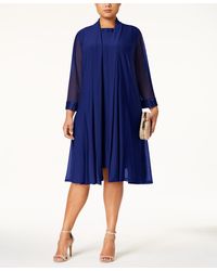 R & M Richards - Plus-size Embellished Dress & Jacket Set - Lyst