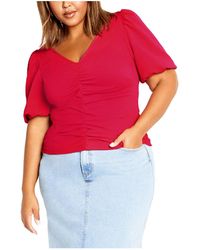 City Chic - Plus Size Selina Top - Lyst