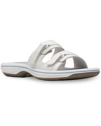 Clarks - Cloudsteppers Breeze Piper Comfort Slide Sandals - Lyst