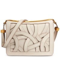 Donna Karan - Jericho Woven Leather Floral Shoulder Bag - Lyst