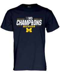 Blue 84 - Michigan Wolverines 2023 Big Ten Football Conference Champions Locker Room T-shirt - Lyst