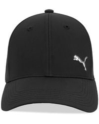 PUMA - Alloy Solid Color Cat Logo Stretch Fit Cap - Lyst