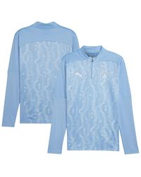 PUMA - Manchester City 2024/25 Pre-match Drycell Quarter-zip Top - Lyst