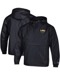 Champion - Tennessee Volunteers Packable Hooded Windbreaker Half-zip Jacket - Lyst