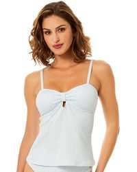 Cece - Keyhole Over The Shoulder Tankini Top - Lyst