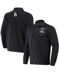 Fanatics - Darius Rucker Collection By Los Angeles Dodgers Ringstop Full-snap Shacket - Lyst