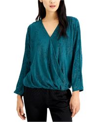 alfani surplice top