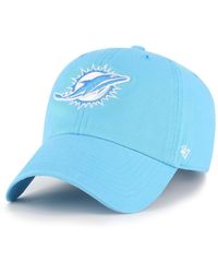 '47 - Miami Dolphins Bright Side Clean Up Adjustable Hat - Lyst