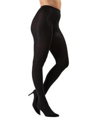 Memoi - Cozy Brooklyn Flat Knit Sweater Tights - Lyst