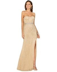 Lara - Strapless Beaded Gown - Lyst