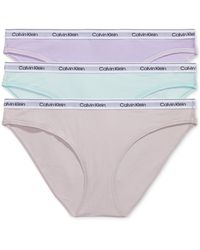 Calvin Klein - 3-pk. Modern Logo Low-rise Bikini Underwear Qd5207 - Lyst