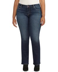 Silver Jeans Co. - Plus Size Elyse Mid-rise Comfort-fit Slim Bootcut Jeans - Lyst