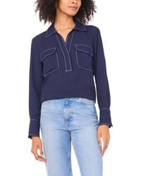 Vince Camuto - Collared Neck Blouse - Lyst