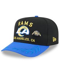 KTZ - Black/royal Los Angeles Rams 2025 Nfl Draft On Stage A-frame 59fifty Fitted Hat - Lyst