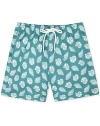 Sunset and Vine - Sunset And Vines Shell-pattern Woven Swim Trunks - Lyst