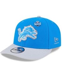 KTZ - Blue/silver Detroit Lions 2026 Nfl Draft On Stage Pre-curved 9fifty Snapback Hat - Lyst