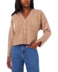 1.STATE - Cropped V-neck Oversized Cardigan - Lyst