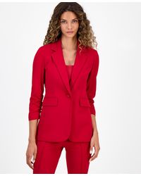 BarIII - One-button Scrunched-sleeve Jacket - Lyst