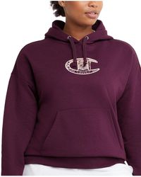 Purple Champion Hoodies for Women | Lyst