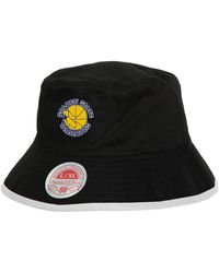 Mitchell & Ness - Black/blue Golden State Warriors Flip It Reversible Bucket Hat - Lyst