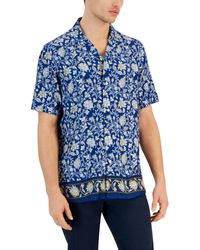 Club Room - Aretta Regular-fit Floral-print Button-down Camp Shirt - Lyst