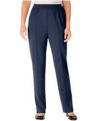 Woman Within - Within Tall Knit Hassle-free Pull-on Elastic-waist Pants - Lyst