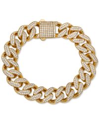 Macy's - Cubic Zirconia Curb Link Chain Bracelet - Lyst