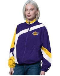 Starter - Purple/gold Los Angeles Lakers 1st Quarter Full-zip Jacket - Lyst