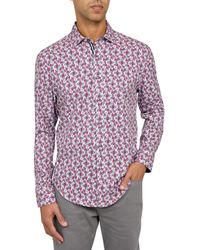 Society of Threads - Micro-floral Performance Stretch Shirt - Lyst