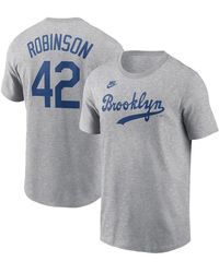 Nike - Jackie Robinson Brooklyn Dodgers Cooperstown Collection Fuse Name Number T-shirt - Lyst