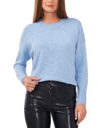 Vince Camuto - Cozy Crewneck Long-sleeve Extend-shoulder Sweater - Lyst